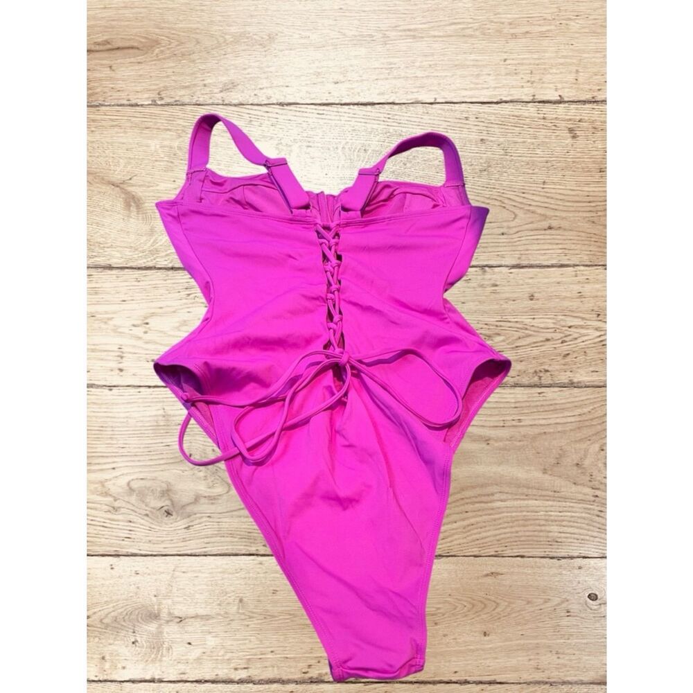 NWT TA3 Women 2X Reg/Long H/I High Cut Orchid Lifty One Piece Lace Cup Lace Up - Picture 4 of 6